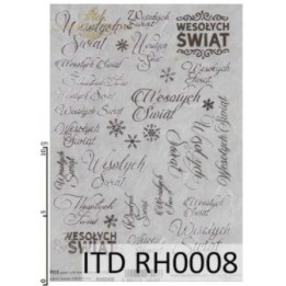Rijstpapier RH0008 met Hot Print A5