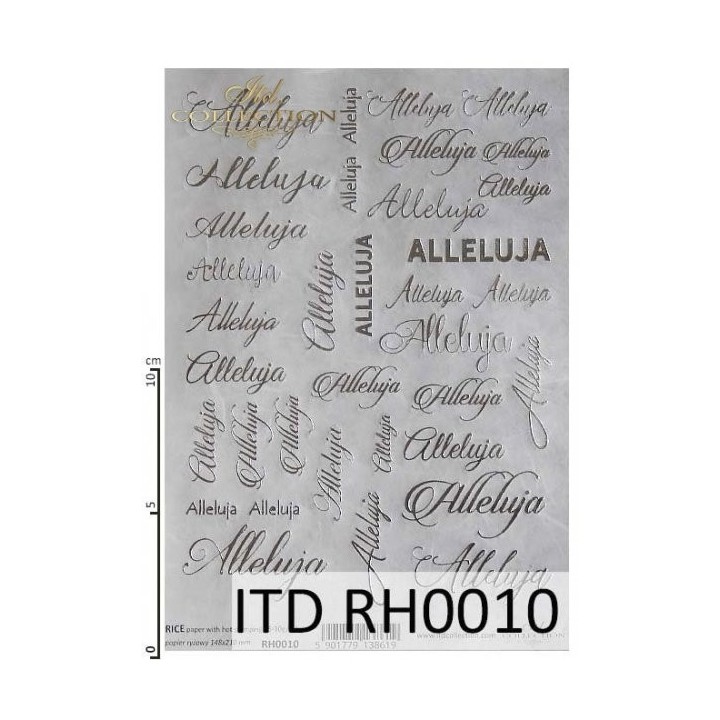 Rijstpapier RH0010 met Hot Print A5