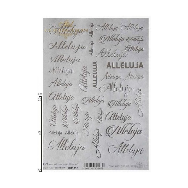 Rijstpapier RH0010 met Hot Print A5