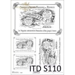 Decoupagepapier Soft ITD S0110