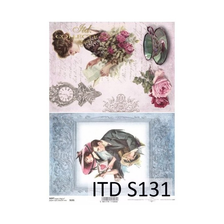 Decoupagepapier Zacht ITD S0131