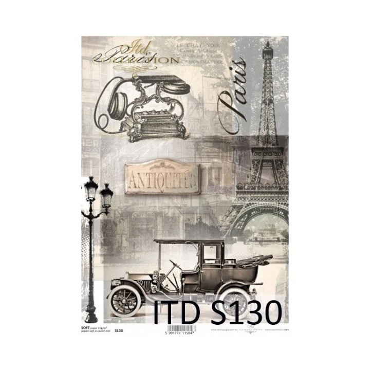 Decoupagepapier Soft ITD S0130