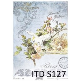 Decoupagepapier Soft ITD S0127