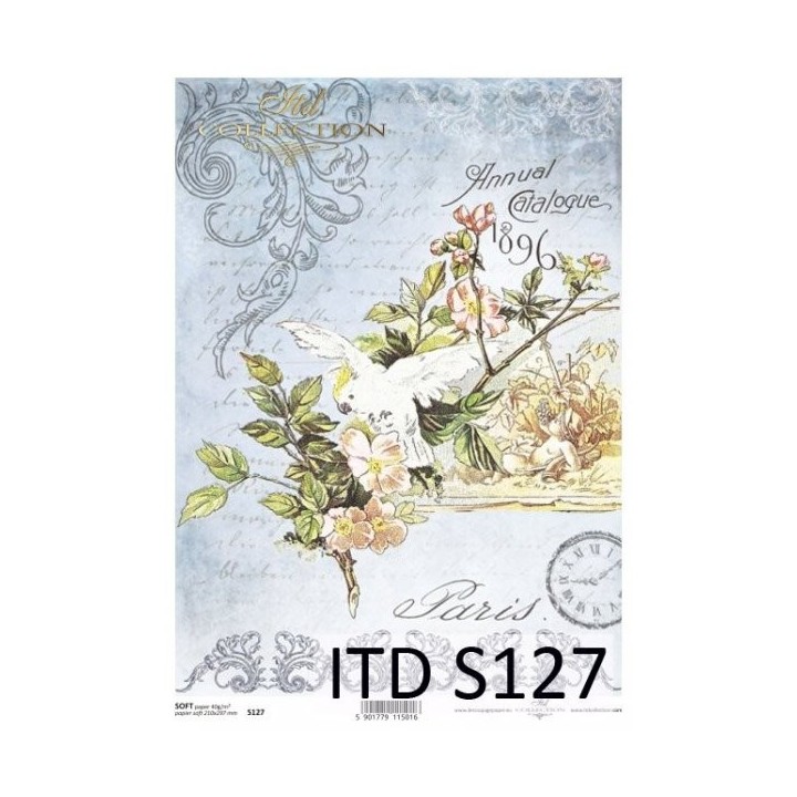 Decoupagepapier Soft ITD S0127