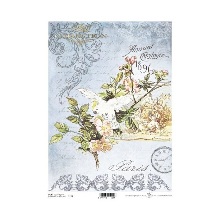 Decoupagepapier Soft ITD S0127