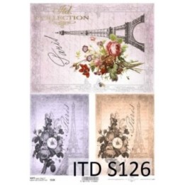 Decoupagepapier Soft ITD S0126