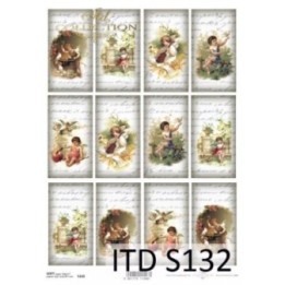 Decoupagepapier Soft ITD S0132