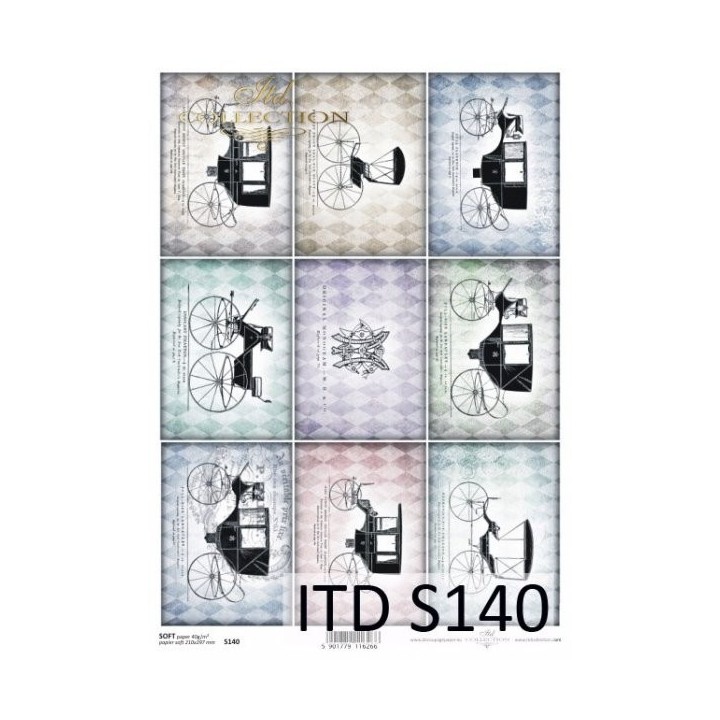Decoupagepapier Soft ITD S0140