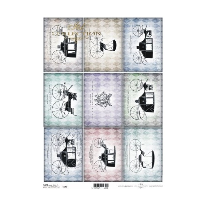 Decoupagepapier Soft ITD S0140