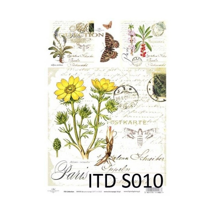 Decoupagepapier Zacht ITD S0010