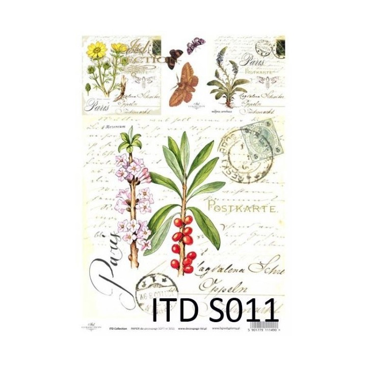 Decoupagepapier Zacht ITD S0011