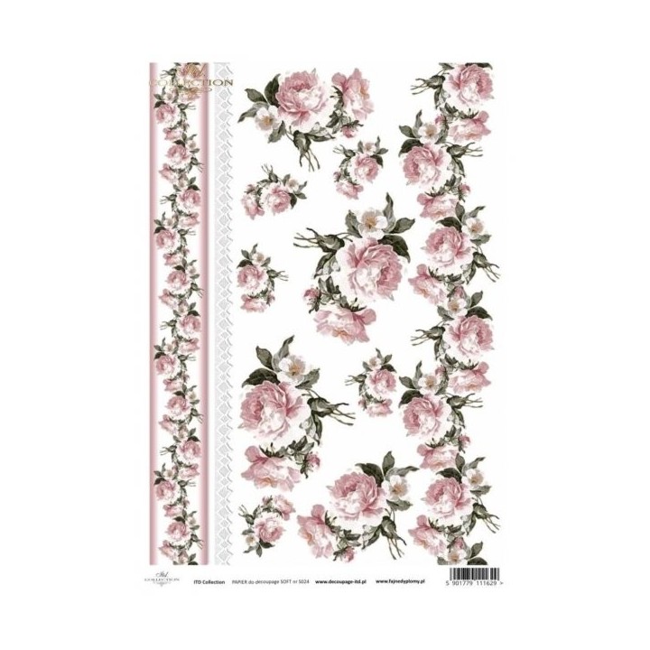 Decoupagepapier Soft ITD S0024