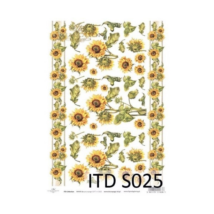 Decoupagepapier Soft ITD S0025