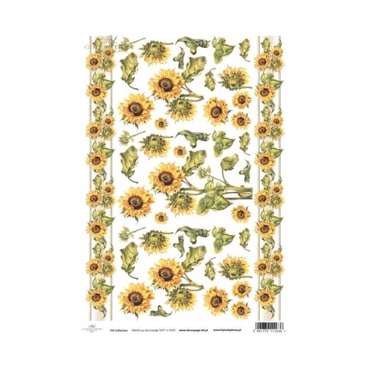 Decoupagepapier Soft ITD S0025