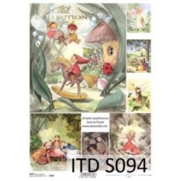 Decoupagepapier Soft ITD S0094