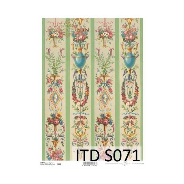 Decoupagepapier Zacht ITD S0071