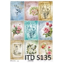 Decoupagepapier Soft ITD S0135