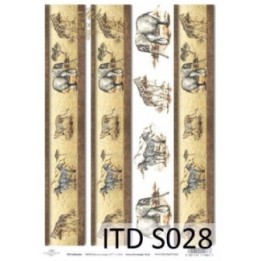 Decoupagepapier Soft ITD S0028
