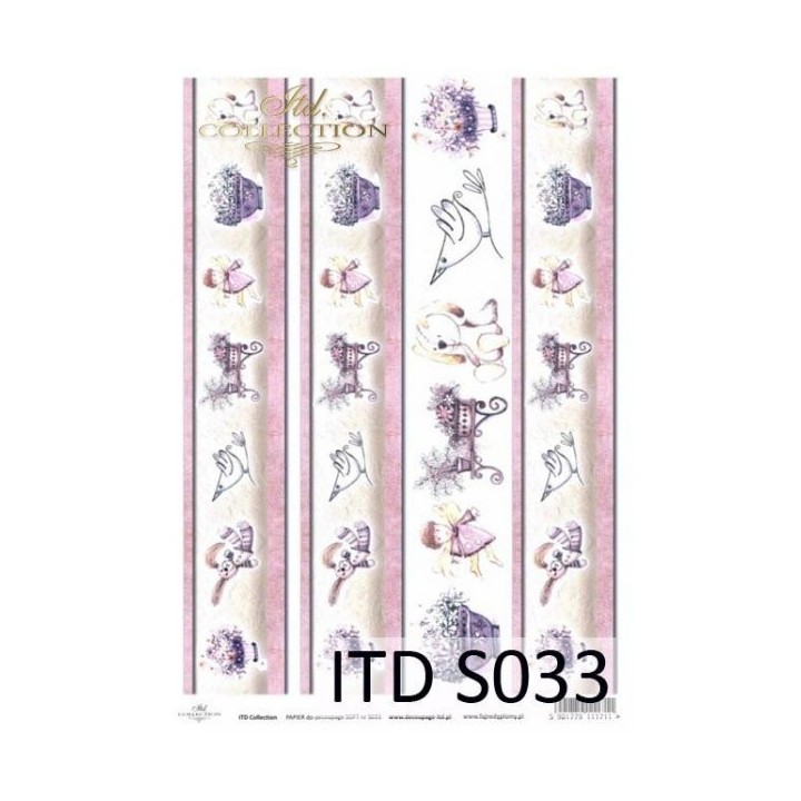 Decoupagepapier Zacht ITD S0033