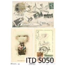Decoupagepapier Soft ITD S0050