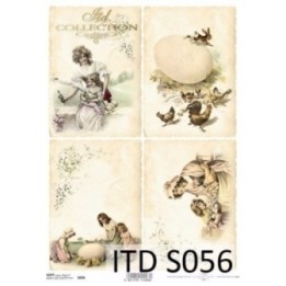 Decoupagepapier Soft ITD S0056