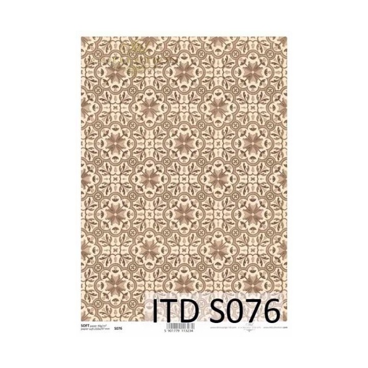 Decoupagepapier Soft ITD S0076