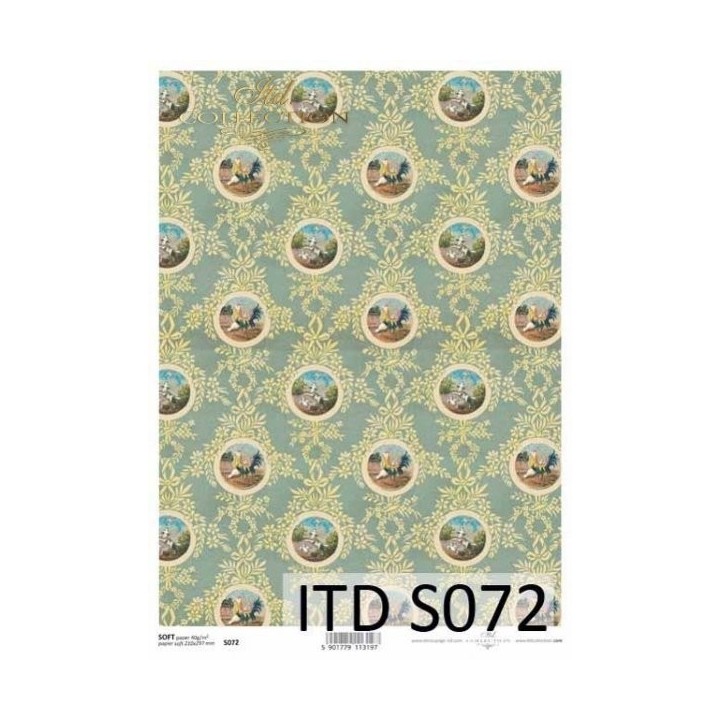Decoupagepapier Soft ITD S0072