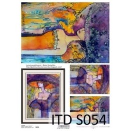 Decoupagepapier Soft ITD S0054