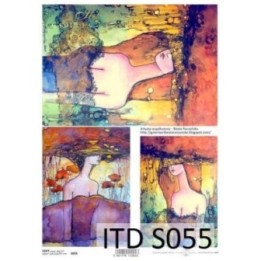 Decoupagepapier Zacht ITD S0055