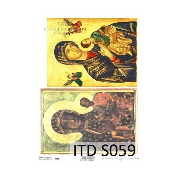 Decoupagepapier Zacht ITD S0059