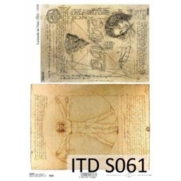 Decoupagepapier Zacht ITD S0061