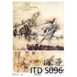 Decoupagepapier Soft ITD S0096
