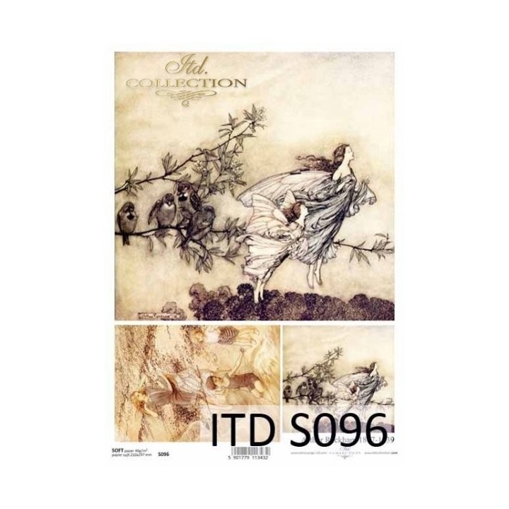 Decoupagepapier Soft ITD S0096