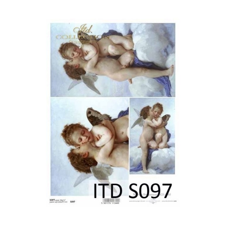 Decoupagepapier Soft ITD S0097