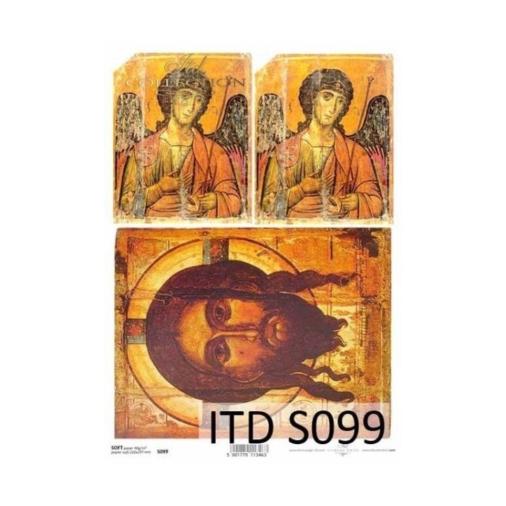 Decoupagepapier Zacht ITD S0099