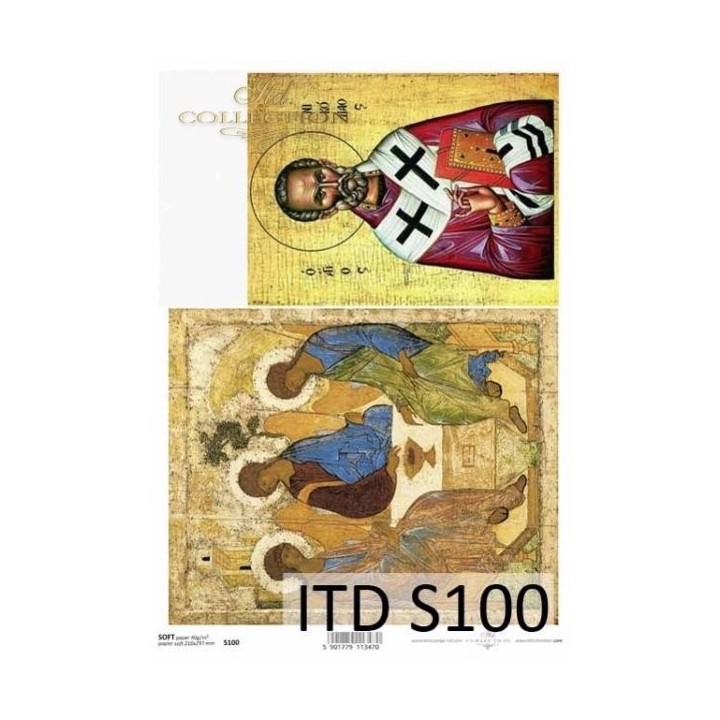Decoupagepapier Soft ITD S0100