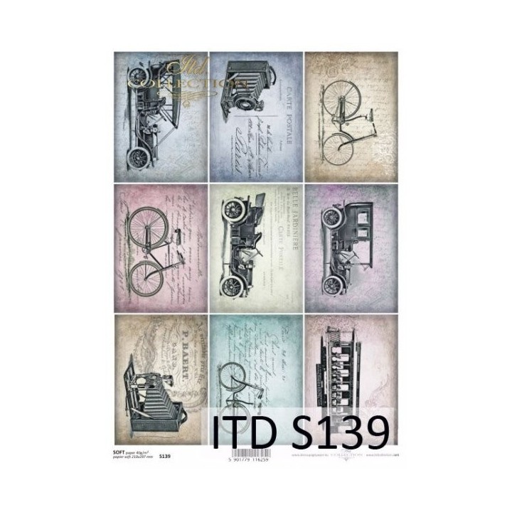 Decoupagepapier Zacht ITD S0139