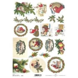 Decoupagepapier Soft ITD S0174