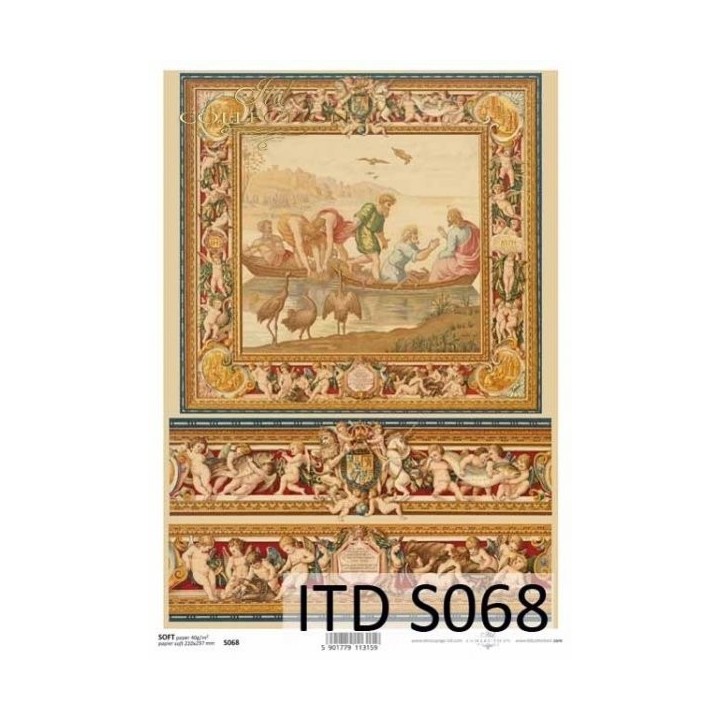 Decoupagepapier Soft ITD S0068