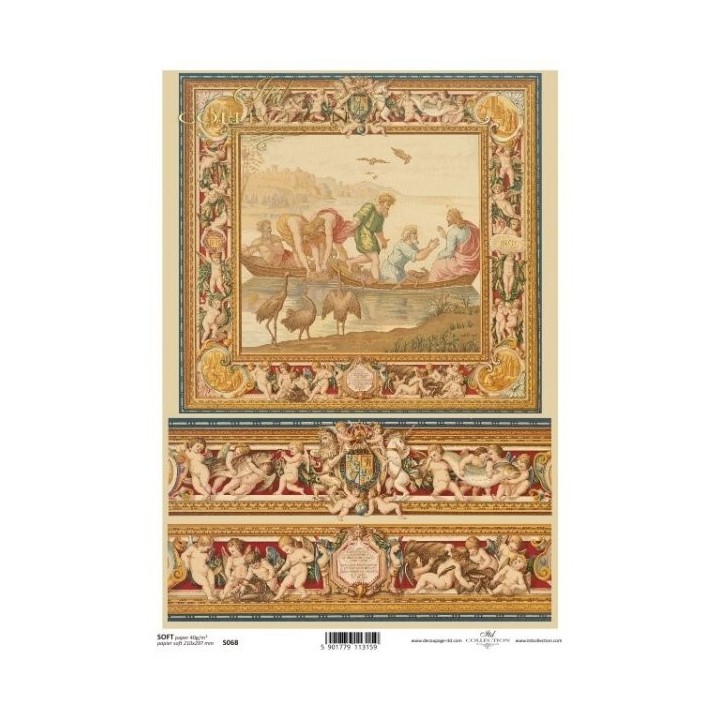 Decoupagepapier Soft ITD S0068