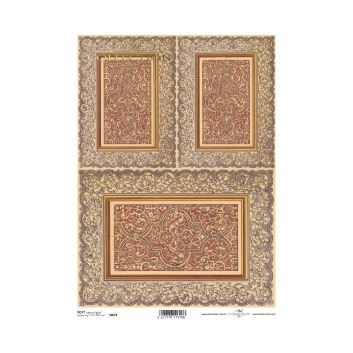 Decoupagepapier Soft ITD S0069