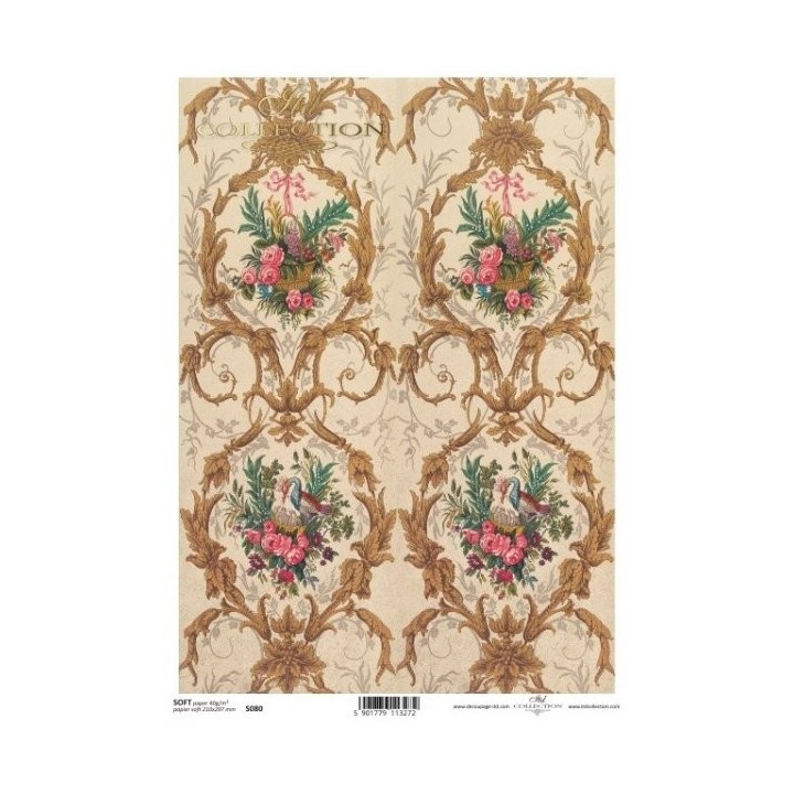 Decoupagepapier Soft ITD S0080
