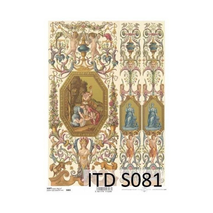 Decoupagepapier Zacht ITD S0081