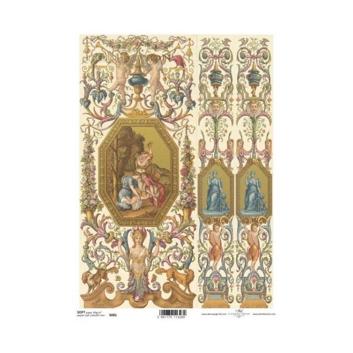 Decoupagepapier Zacht ITD S0081