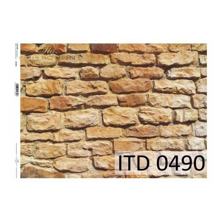 Decoupagepapier ITD D0490M