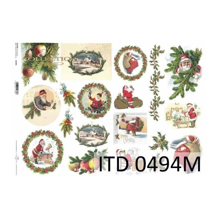 Decoupagepapier ITD D0494M
