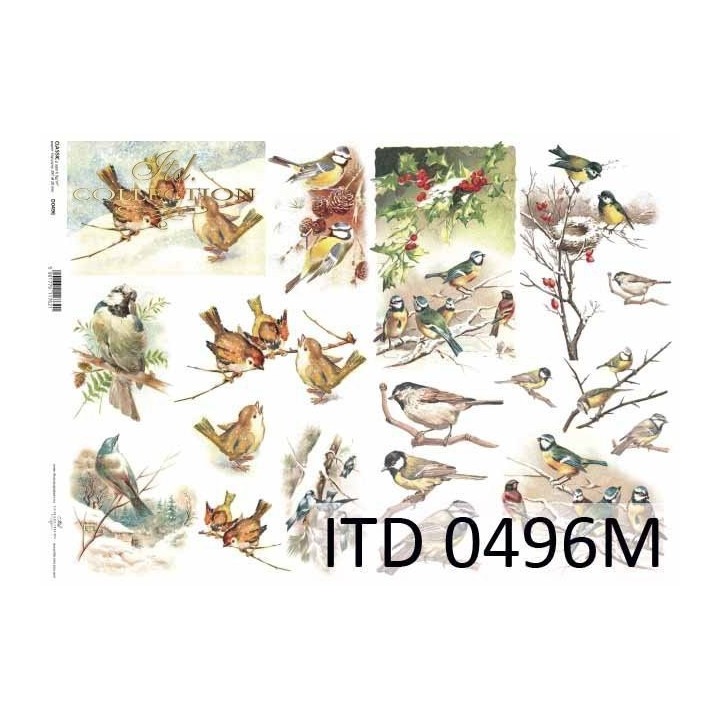 Decoupagepapier ITD D0496M