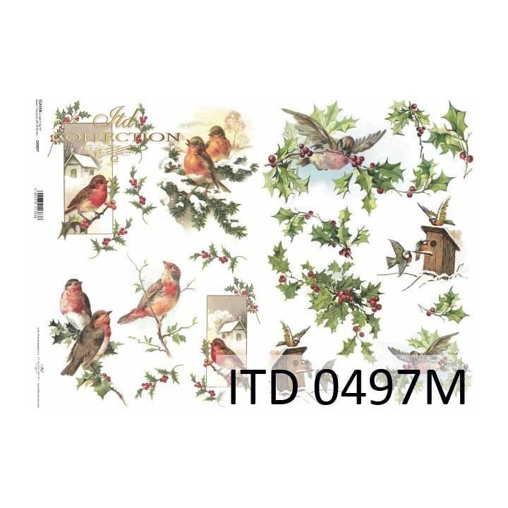 Decoupagepapier ITD D0497M