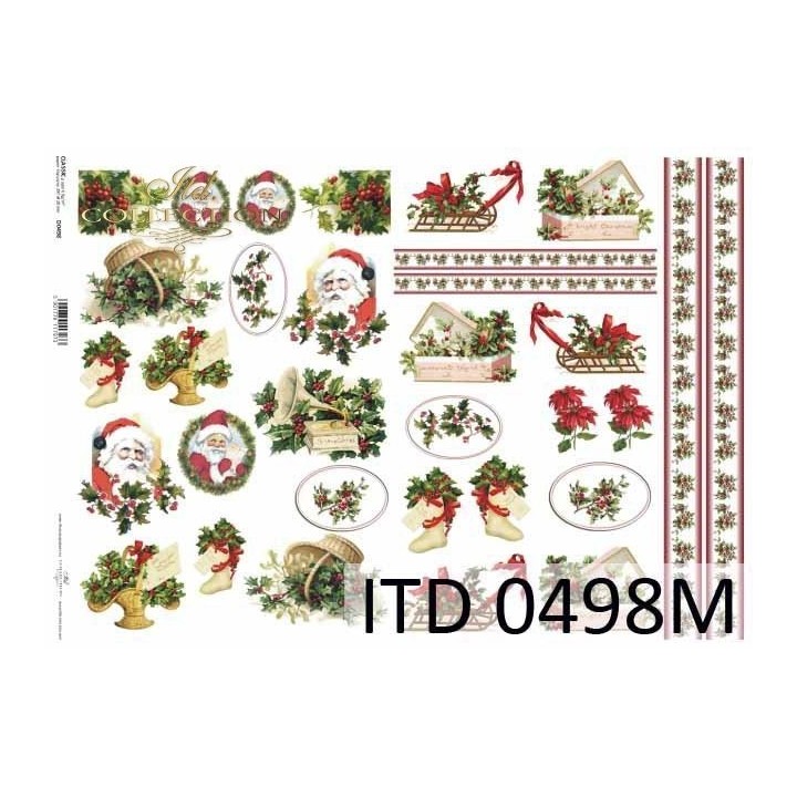 Decoupagepapier ITD D0498M