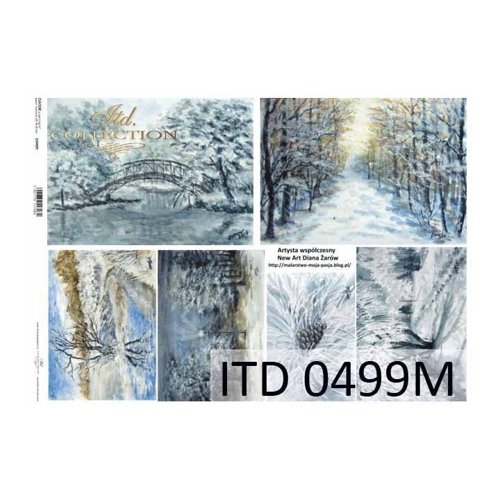 Decoupagepapier ITD D0499M